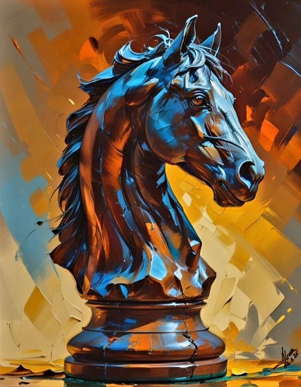 ArteDiAlina.com painting: The L element